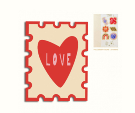 The Gift Label Cut Out Cards "Stamp -Love"