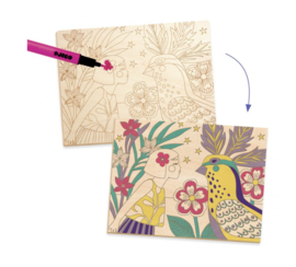 Djeco Kleuren op hout "Sweet gril" | 6-10 jaar