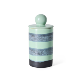 HKliving 70's Ceramics Storage jar Medium "River"