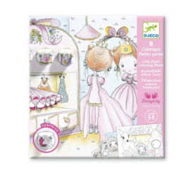 Djeco kleurplaten met deurtjes "De deurtjes van Pupi" | 5-8 jaar