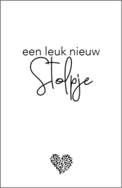 LEUK - mini kaartje - een leuk nieuw Stolpje