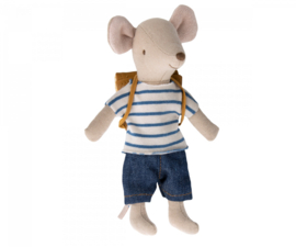 Maileg Tricycle mouse Big brother with bag