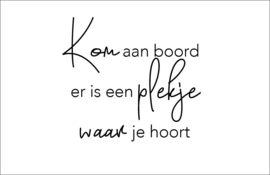 LEUK - mini kaartje - Kom aan boord