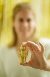 Rustik Lys Kerstengel | blossom cherry