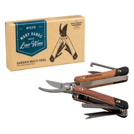 Gentlemen's Hardware Garden Multi-Tool Acacia wood & Titanium Finish