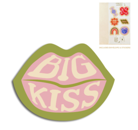 The Gift Label Cut Out Cards "Lips - Big Kiss"