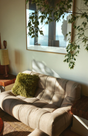 HKliving Fluffy Cushion | olive