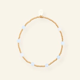 Mable. Ruby armband | light blue