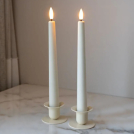 Sirius Nordic Design Sille Velvet LED candle 2 x 25 cm 2 pcs | ivory