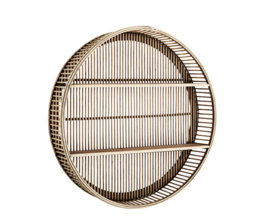 MadamStoltz Round Bamboo Shelf | Muurhanger bamboe rond