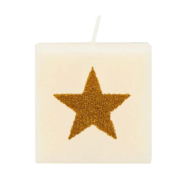 The Gift Label Symbolenkaars | Gouden glitter ster