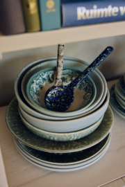 HKliving Sunday Ceramics Bowl "Green" PER STUK