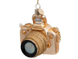 Vondels Ornament glas goud camera