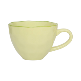 Urban Nature Culture Good Morning Sculpted Cappuccino/tea mug | pale green