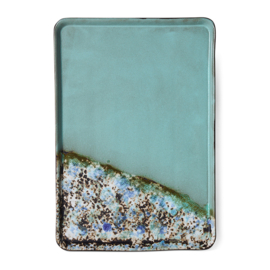HKliving 70's Ceramics Large tray "Agave"