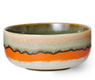 HKliving 70's Ceramics Dessert bowls Reef "Burst"