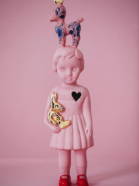 Lammers & Lammers Pupke roze met gouden poedel
