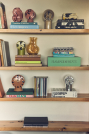 HKliving  Retro ceramic clock | chrome