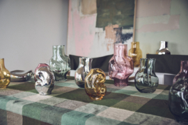 HKliving  Gleam glass small vase | chrome