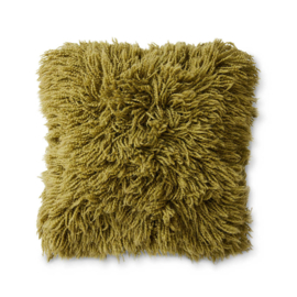 HKliving Fluffy Cushion | olive