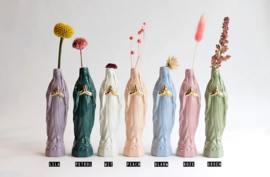 Atelier SAF Maria Vaasje M | Petrol met gouden hartjes 