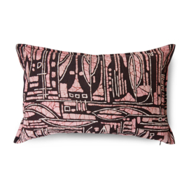 HKliving Doris for HKliving cushion "Eclectisch" | Cream brown pink