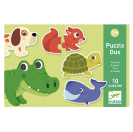 Djeco Duo Puzzel "Dieren" | 2+