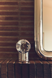 HKliving  Retro ceramic clock | chrome