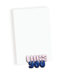 The Gift Label Photo holder "I like you"