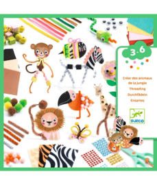 Djeco Creatieve doos "Jungel dieren" | 3-6 jaar