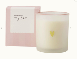 Zusss Geurkaars in glas "Momentje van geluk"