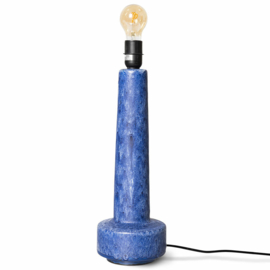 HKliving Stoneware lamp base / Retro aardewerk Lampenvoet | blue