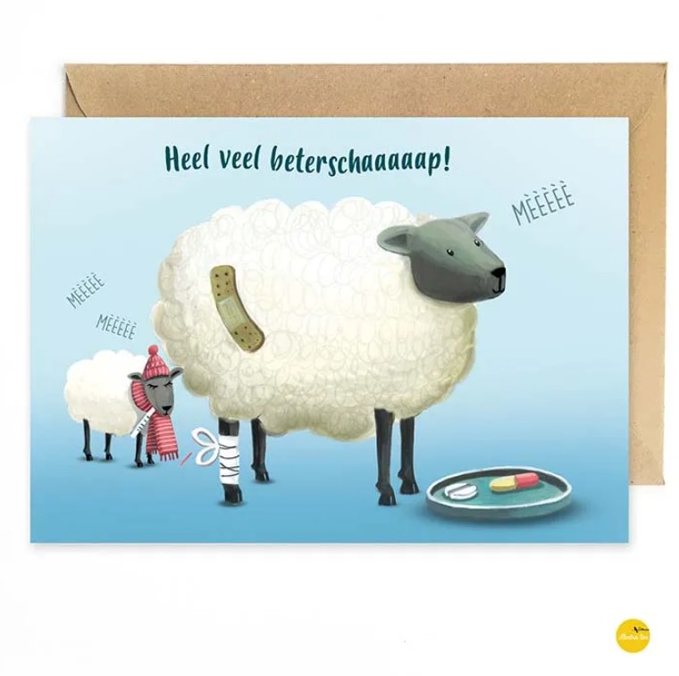 Wenskaart Heel veel beterschaaaaap