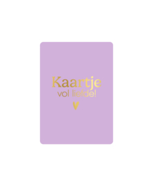 Kassaplan A7 Kaartje "Kaartje vol liefde"