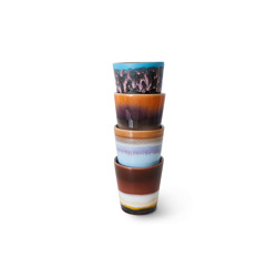 HKliving 70's Ceramics Ristretto mugs "Solar"