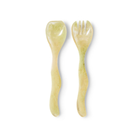 HKliving Salad Cutlery set of 2 | mist green