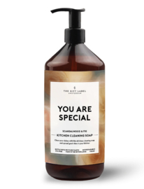 The Gift Label Kitchencleaning soap "You are special"