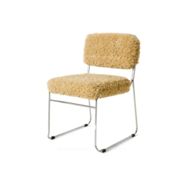 HKliving Endless dining chair "Poodle" golden