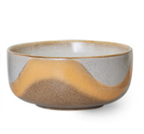 HKliving 70's Ceramics Dessert bowls Reef  "Oasis"