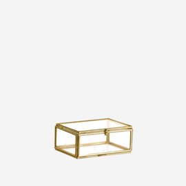 Madam Stoltz Glasbox Small gold | glasbox smal goud