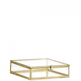 Madam Stoltz Glassbox gold small | glasbox smal goud