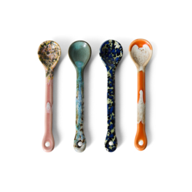 HKliving 70's Ceramics Spoons "Joy" M set of 4