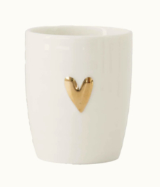 Zusss Espresso mok "Hart" | goud