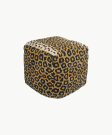 Doing Goods Leopard poef small