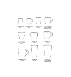 HKliving  70's Ceramics Coffee mug "Torrent"