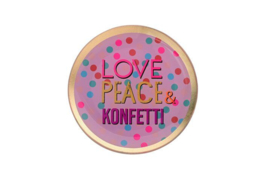Love Plates "Love Peace & Konfetti"