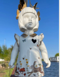 Lammers & Lammers Femke met vlinders en konijn