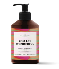 The Gift Label Hand Soap "You are Wonderful"
