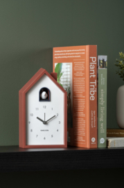 Karlsson Alarm Clock Modern Cuckoo | Red ochre
