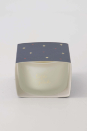 Zusss geurkaars in wikkel "Liefde en geluk" | donkerblauw/ goud